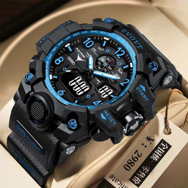 TVOVT 8803 Premium Water Resistant Watch | Stylish Men's Wrist Watch (Code: 12367)
